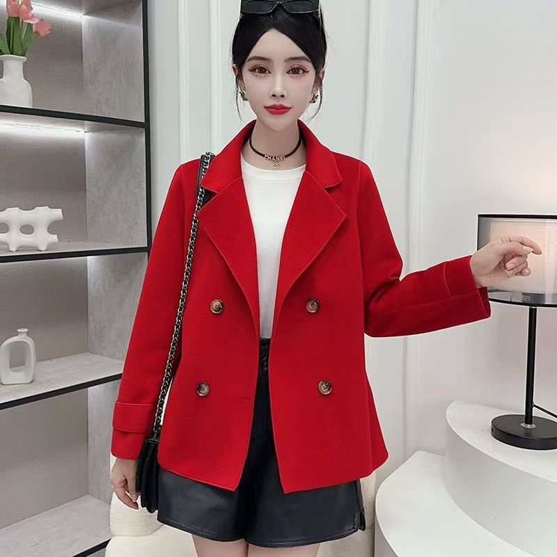 Wool Coat Peacoat - Manteau en Laine Noir Automne-Hiver pour