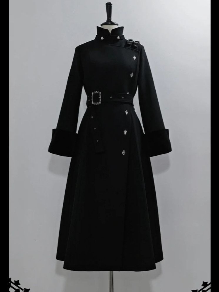 2025 hiver gothique ceinturé m - Wool Coat Peacoat avis et prix