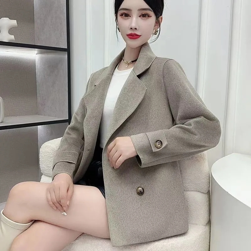 Manteau en Laine Noir Automne- - Wool Coat Peacoat avis et prix