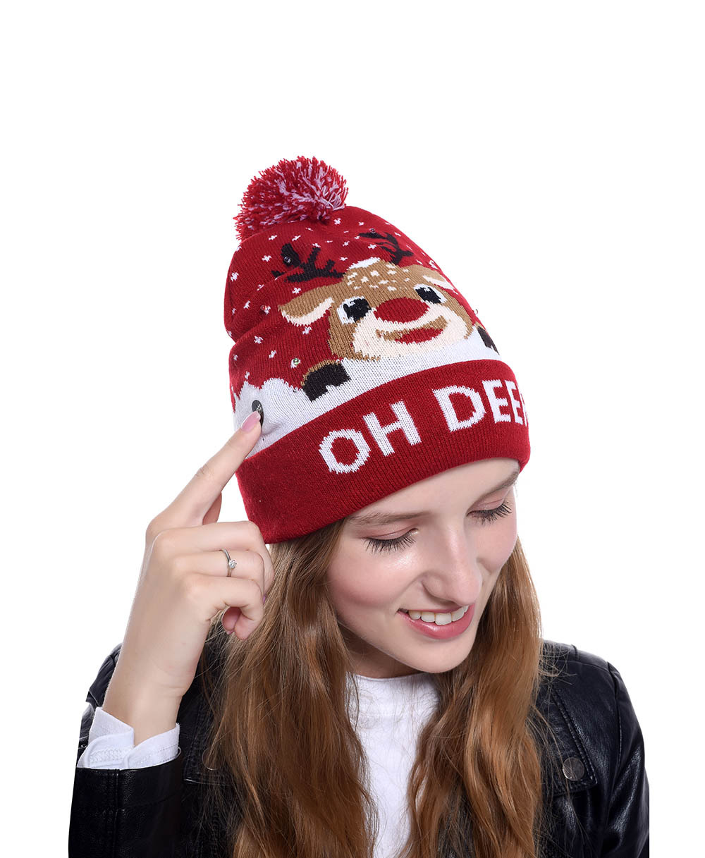 Chapeau de Noël avec LED, Bonn - Knit Beanie Hat Warm avis et prix