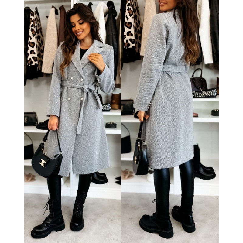 Manteau en laine à double bout - Wool Coat Peacoat avis et prix
