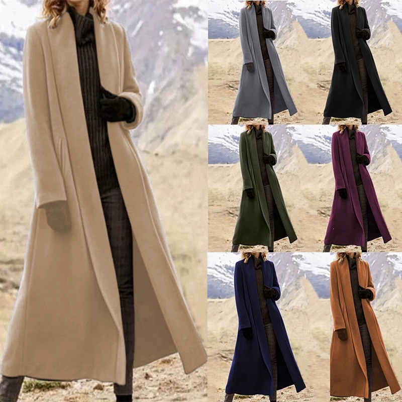 Manteau en laine extra long po - Wool Coat Peacoat avis et prix